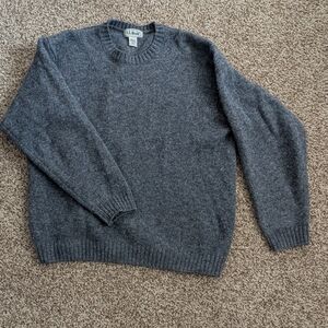 Men's Wool L.L. Bean Grey Pullover